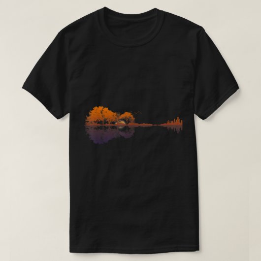 Autumn Forest and City Reflection Art T-shirt (Design voorkant)