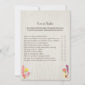 Autumn Forest Animal Over of under Baby game Kaart (Voorkant)