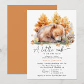 Autumn Forest Beer | Schattigee Rustieke Herfst Ba Kaart (Voorkant / Achterkant)