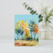 Autumn Forest Briefkaart (Staand voorkant)