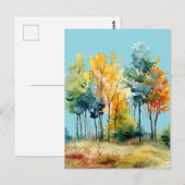 Autumn Forest Briefkaart (Voorkant / Achterkant)