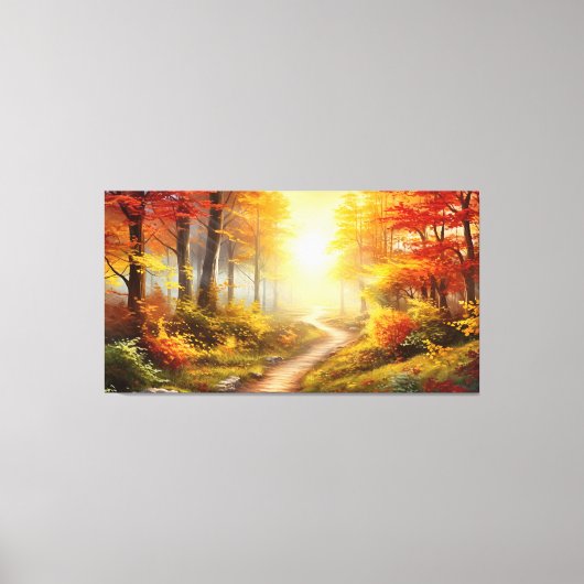 Autumn Forest Canvas Afdruk (Voorkant)