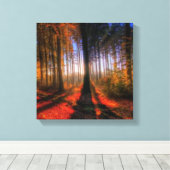 Autumn Forest Canvas Afdruk (Insitu (Houten vloer))