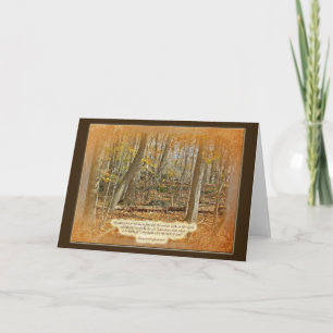 Autumn Forest George Washington Carver Quotation Kaart