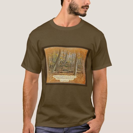 Autumn Forest George Washington Carver Quotation T-shirt (Voorkant)