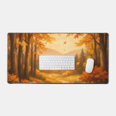 Autumn Forest Illustration Mouse Pad (Keyboard & Muis)