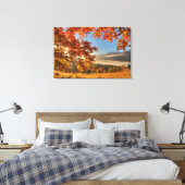 Autumn Forest in de bergen Canvas Afdruk (Insitu (Slaapkamer))