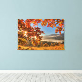 Autumn Forest in de bergen Canvas Afdruk (Insitu (Houten vloer))