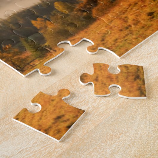 Autumn Forest in de bergen Legpuzzel (Zijkant)