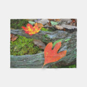 Autumn Forest Leaves Fleece Deken (Voorkant (Horizontaal))