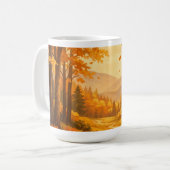 Autumn Forest Nature Mug Koffiemok (Voorkant links)