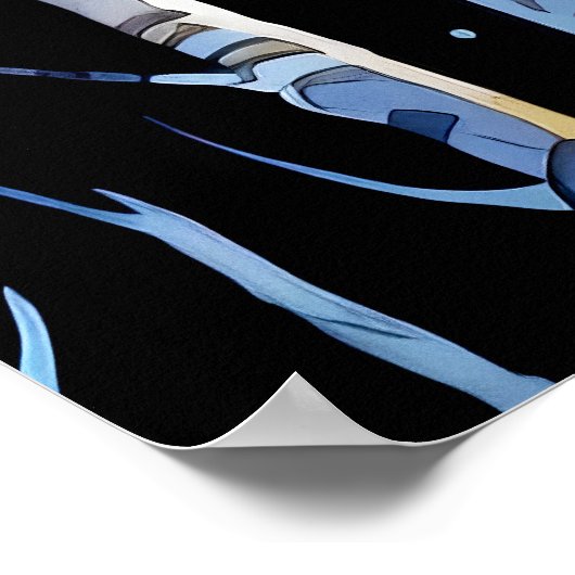 Autumn Forest Night Painting Poster (Hoek)