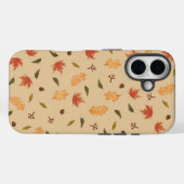 Autumn Forest Pattern iPhone Case – Maple Leaves,  (Achterkant (horizontaal))