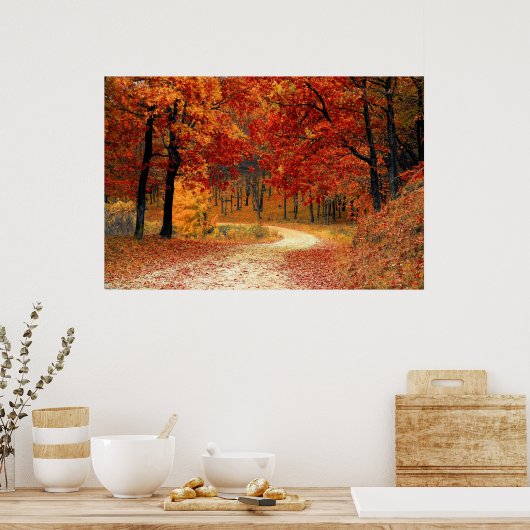 Autumn Forest Poster (Keuken)