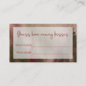 Autumn Forest raden hoeveel kussen bruids spel Informatiekaartje (Voorkant)