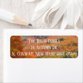 Autumn Forest Return-adreslabels Etiket (Insitu)