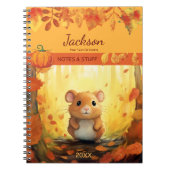 Autumn Forest Schattigee Hamster Notitieboek (Voorkant)