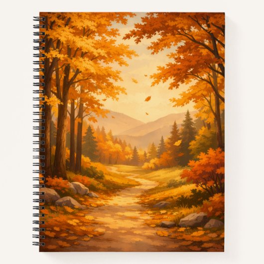 Autumn Forest Spiral Notebook Notitieboek (Voorkant)