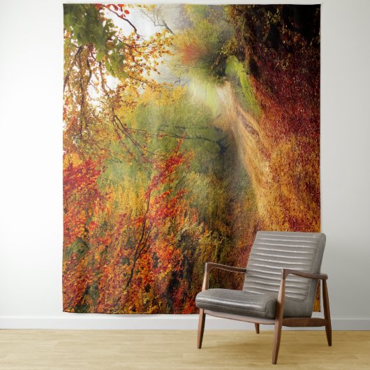 Autumn Forest Track Wandkleed (In situ)
