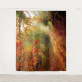 Autumn Forest Track Wandkleed (Voorkant)