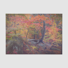 Autumn Forest Trees Red Oranje Yellow Woodland Tissuepapier