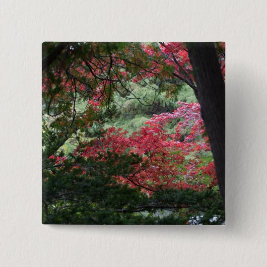 Autumn Forest Vierkante Button 5,1 Cm (Voorkant)
