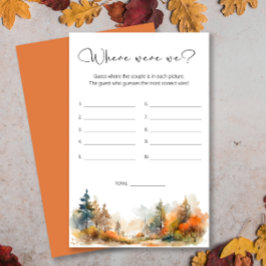 Autumn Forest Waar waren we vrijgezellenfeest spel