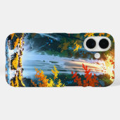 Autumn Forest Waterfall Case-Mate iPhone Case (Achterkant (horizontaal))