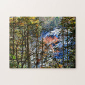 Autumn Forest Waterfall NC Photographic Legpuzzel (Horizontaal)