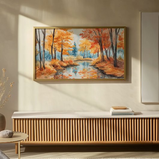 Autumn Forest Waterverf Art Poster