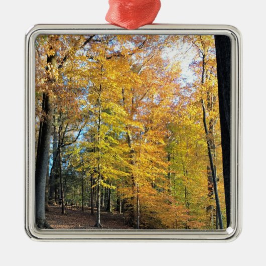 Autumn Forrest Metalen Ornament (Voorkant)
