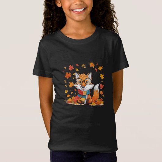 Autumn Fox Adventure Kinderen T-Shirt & Hoodie (Voorkant)