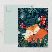 Autumn Fox Briefkaart (Voorkant / Achterkant)