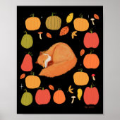 Autumn Fox Print, Value Poster Paper (Matte) (Voorkant)