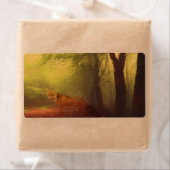Autumn fox Return Address Label (Insitu)