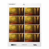 Autumn fox Return Address Label (Full Sheet)