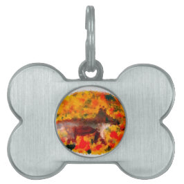 Autumn Fox Wild Animal Huisdieren Naamplaatje