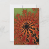 Autumn Fractal Burst Kaart (Achterkant)