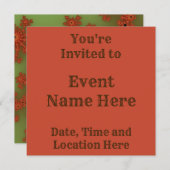 Autumn Fractal Burst Kaart (Voorkant / Achterkant)