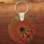 Autumn Fractal Burst Sleutelhanger (Voorkant)