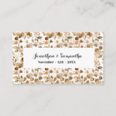 Autumn Free Drink Wedding Reception Ticket Card (Achterkant)