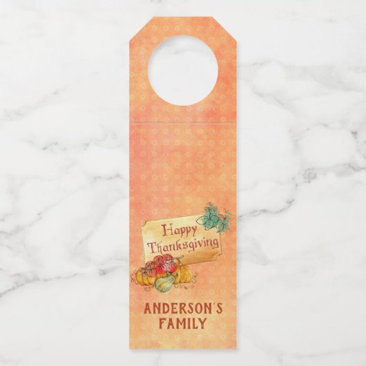 Autumn Fruits Flessenhanger (Voorkant)