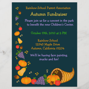Autumn Fundraiser Flyer-uitnodiging Flyer