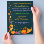 Autumn Fundraiser Flyer-uitnodiging Flyer (Hand)