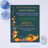 Autumn Fundraiser Flyer-uitnodiging Flyer (Enkel)