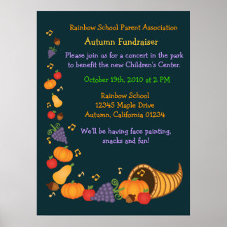 Autumn Fundraiser (groot Poster) Poster