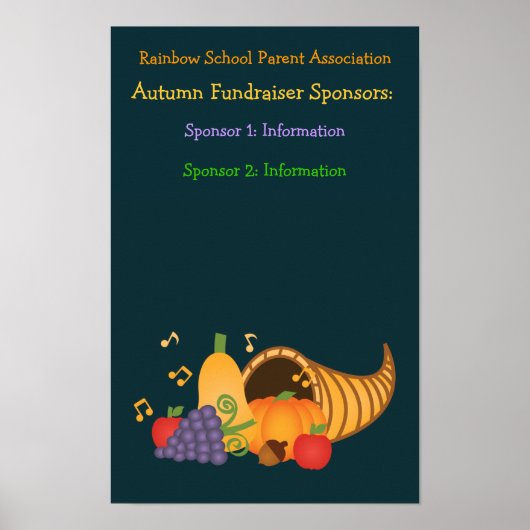 Autumn Fundraiser Sponsors Poster (Voorkant)