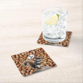 Autumn Funny Squirrel Bandit Paper Onderzetter (Insitu)