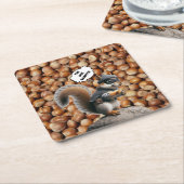 Autumn Funny Squirrel Bandit Paper Onderzetter (Schuin)