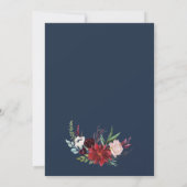 Autumn Garden | Bourgogne Bat Mitzvah Kaart (Achterkant)